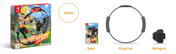  Details zu Nintendo Ring Fit Adventure ( Switch ) Spiel+Ring-Con+Beingurt