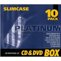 Platinum CD-R / DVD-Leerboxen - SlimCase - 10 St&uuml;ck 