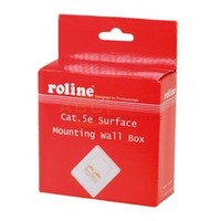 Cat.5e Anschlu&szlig;dose AP 2x RJ45 Buchse, STP, elfenbein