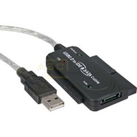 USB 2.0 zu IDE + SATA Konverter, mit Netzteil