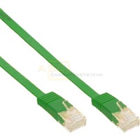 Patchkabel CAT6e U/UTP RJ45 10m grün flach