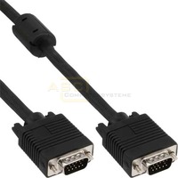 S-VGA Anschlußkabel 15polig Stecker -> Stecker 5m schwarz