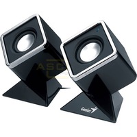 SP-D120 schwarz - Stereo Lautsprecher 2 Watt RMS