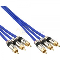 Cinch-Kabel Audio/Video 10.0m blau * Premium