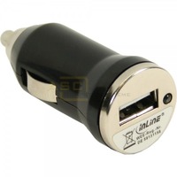 USB KFZ Stromdapter 12/24V zu 5V 1A Mini * schwarz