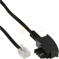 Telefonkabel TAE-F Stecker / RJ11 Stecker 4-adrig, 6P4C 3m
