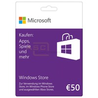 Windows Store Guthabenkarte 50 EUR