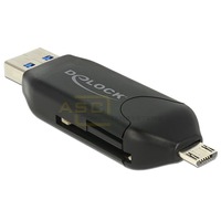Micro USB OTG Card Reader + USB 3.0 A Stecker