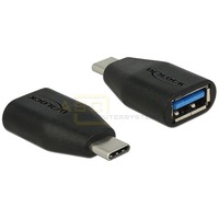 Adapter USB Typ-C Stecker > Typ-A Buchse schwarz
