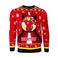 Iron Man Stark Tower Weihnachtspullover Gr&ouml;&szlig;e M