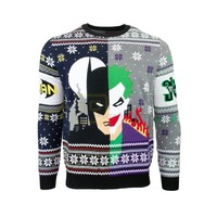BATMAN VS JOKER Weihnachtspullover Gr&ouml;&szlig;e L