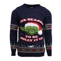 Star Wars: Yoda Weihnachtspullover Größe XL