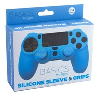 PS4 Silicone Skin + Grips (Blue)