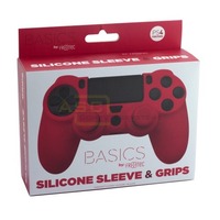 PS4 Silicone Skin + Grips (Rot)