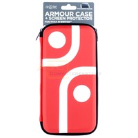 Switch Armour Case + Screen Protector Rot