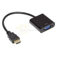 Adapter HDMI zu VGA - HDMI St. -> VGA Bu. - 3.5mm Stereo-Bu.