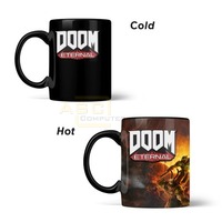Official DOOM Metal Badge Heat Changing