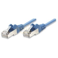 Patchkabel Cat5e SF/UTP (S-FTP) RJ45 1m blau