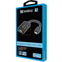 Adapter DP>HDMI+DVI+VGA