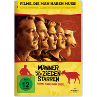 M&auml;nner, die auf Ziegen starren
