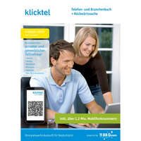 klicktel Telefon- und Branchenbuch + Rückwärtssuche