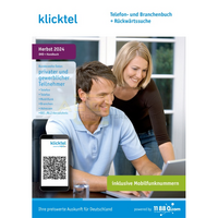 klicktel Telefon- und Branchenbuch + R&uuml;ckw&auml;rtssuche