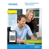 klicktel Telefon- und Branchenbuch + R&uuml;ckw&auml;rtssuche