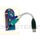 USB zu PS/2 Adapter * 2 X Mini-Din-6/F -> USB-A/M