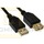 USB 2.0 Kabel A-St. -> A-Bu. 0.5m schwarz verg. Kontakte