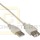 USB 2.0 Verl&auml;ngerungskabel A-St. -> A-Bu. 1.8m beige