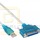 USB Drucker-Adapterkabel USB-Stecker -> D-Sub-Buchse 1.8m
