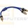 Audio-Adapter-Kabel 2x Cinch St. -> 1x 3.5mm Klinke St. blau