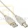 USB 2.0 Kabel A-St. -> B-St. 0.5m beige/grau