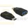 Adapter USB Typ-C Stecker > Typ-A Buchse schwarz